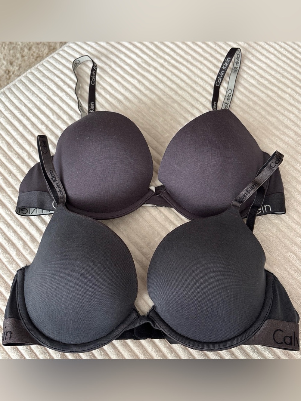 Calvin Klein Black Padded T-Shirt Bras Duo